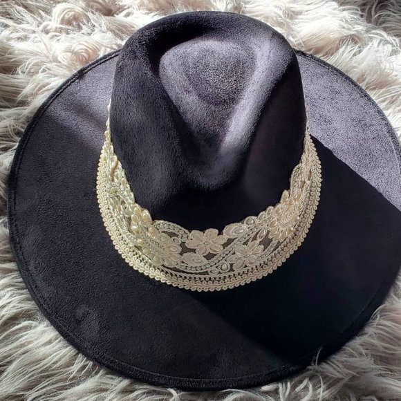 NEW! Black Suede Hat main image 4